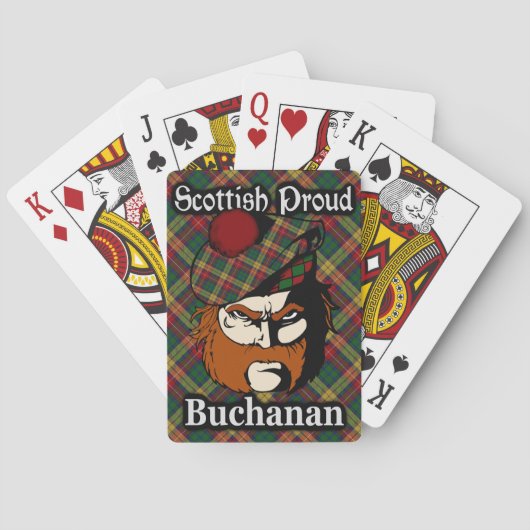 Scottish Clan Buchanan Tartan Spielkarten (Rückseite)