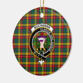 Scottish Clan Buchanan Tartan und Wappen Keramik Ornament (Links)