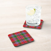 Scottish Clan Burrell Tartan Kariert Getränkeuntersetzer (Rechte Seite)