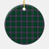 Scottish Clan Byres Tartan und Wappen Keramik Ornament (Hinten)