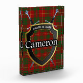 Scottish Clan Cameron Tartan Fotoblock (Links)