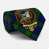 Scottish Clan Campbell Abzeichen und Wappen Krawatte (Gerollt)