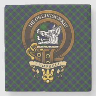 Scottish Clan Campbell Abzeichen und Wappen Steinuntersetzer