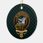 Scottish Clan Campbell Badge and Crest Keramik Ornament (Links)