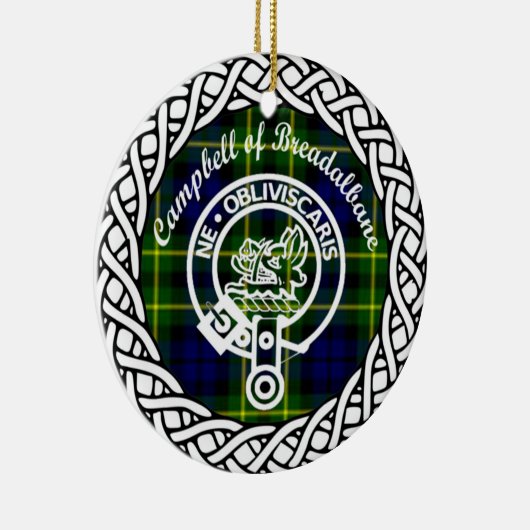 Scottish Clan Campbell of Breadalbane Tartan and C Keramik Ornament (Rechts)