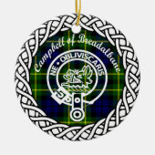 Scottish Clan Campbell of Breadalbane Tartan and C Keramik Ornament (Vorne)
