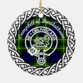 Scottish Clan Campbell of Breadalbane Tartan and C Keramik Ornament (Hinten)