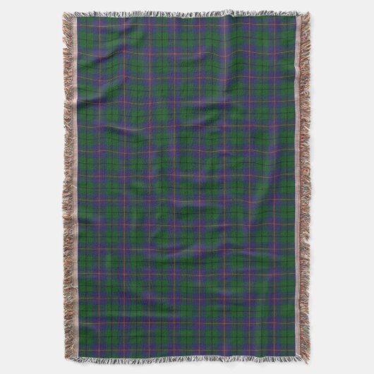 Scottish Clan Carmichael Tartan Decke (Vorderseite Vertikal)