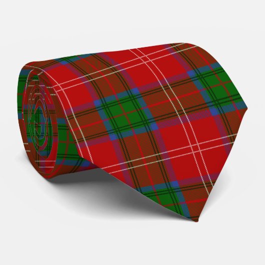 Scottish Clan Chisholm Tartan Kariert Krawatte (Gerollt)