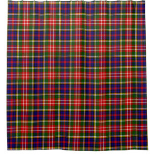 Scottish Clan Christie Tartan Kariert Duschvorhang