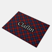 Scottish Clan Claflin MacLachlan Tartan Fußmatte (Schrägansicht)