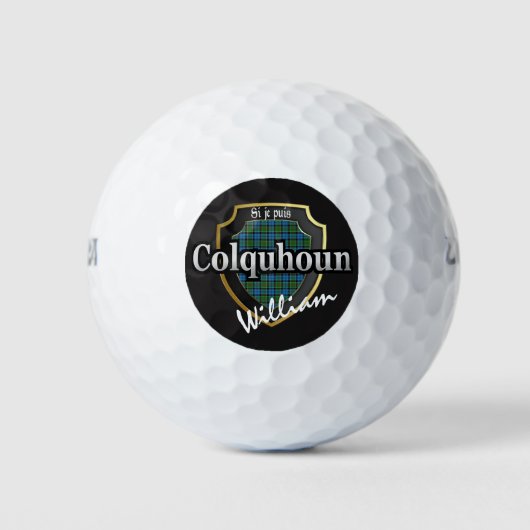 Scottish Clan Colquhoun personalisieren Ihren Name Golfball (Vorderseite)