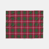 Scottish Clan Crawford Tartan Kariert Fleecedecke (Vorderseite (Horizontal))
