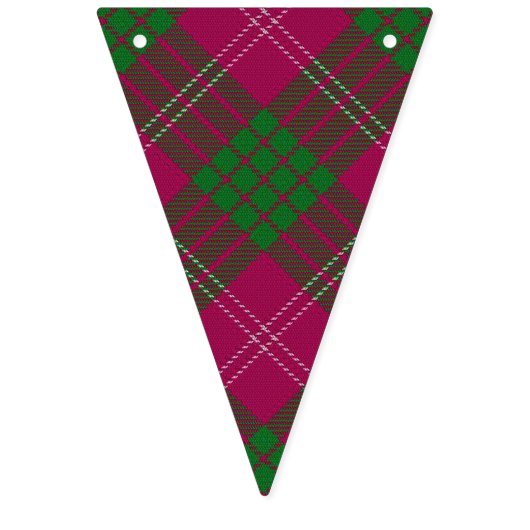 Scottish Clan Crawford Tartan Wimpelkette (Erste Fahne)