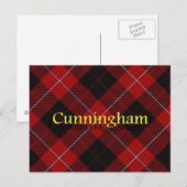Scottish Clan Cunningham Postkarte (Vorne/Hinten)