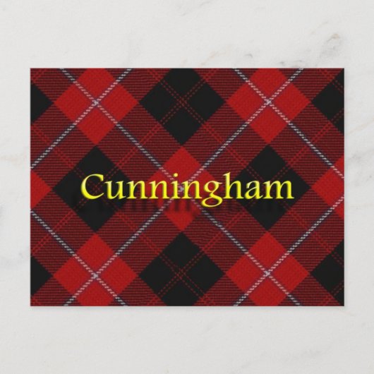 Scottish Clan Cunningham Postkarte (Vorderseite)