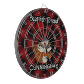 Scottish Clan Cunningham Tartan Dartboard Dartscheibe (Vorderseite Links)