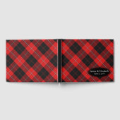 Scottish Clan Cunningham Tartan Kariert Wedding Gästebuch (Voll)