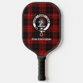 Scottish Clan Cunningham Wappen und Tartan Pickleball Schläger (Vorderseite)
