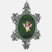 Scottish Clan Currie Currier Tartan Schneeflocken Zinn-Ornament (Links)
