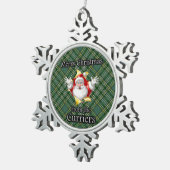 Scottish Clan Currie Currier Tartan Schneeflocken Zinn-Ornament (Rechts)
