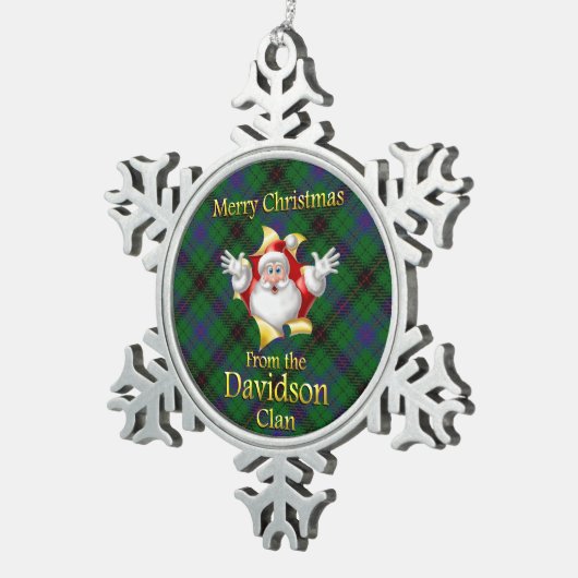 Scottish Clan Davidson Christmas Ornament (Rechts)