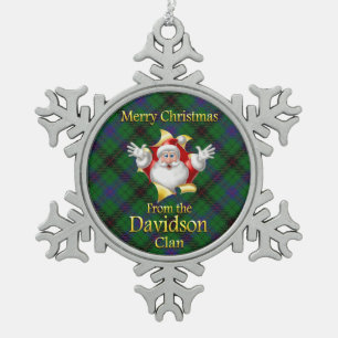Scottish Clan Davidson Christmas Ornament