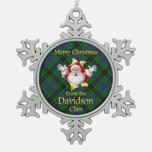 Scottish Clan Davidson Christmas Ornament (Vorderseite)