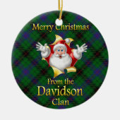Scottish Clan Davidson Christmas Ornament (Vorne)