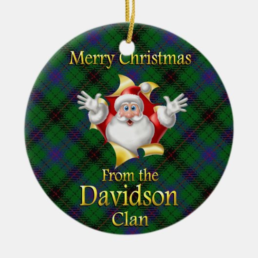 Scottish Clan Davidson Christmas Ornament (Vorne)