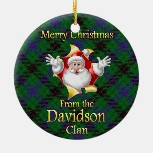 Scottish Clan Davidson Christmas Ornament (Hinten)
