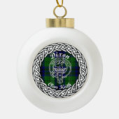 Scottish Clan Dixon Tartan und Wappen Keramik Kugel-Ornament (Vorderseite)
