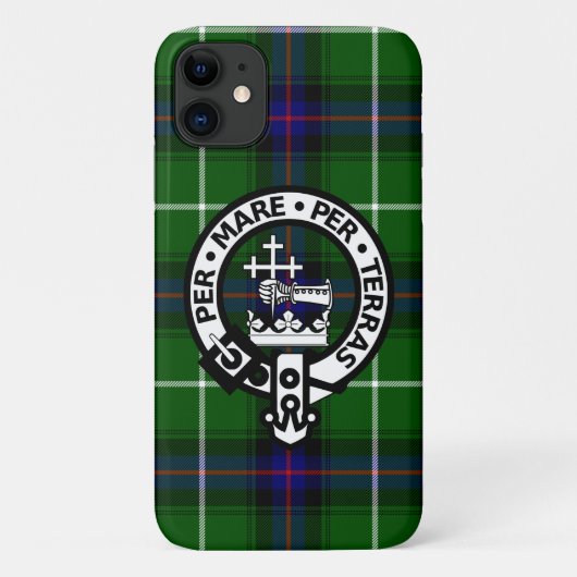 Scottish Clan Donald MacDonald Tartan und Wappen Case-Mate iPhone Hülle (Rückseite)