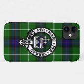 Scottish Clan Donald MacDonald Tartan und Wappen Case-Mate iPhone Hülle (Rückseite (Horizontal))