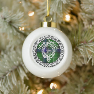 Scottish Clan Donald Tartan und Wappen Keramik Kugel-Ornament