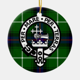 Scottish Clan Donald Tartan und Wappen Keramikornament