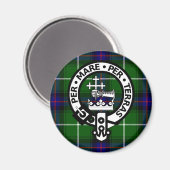 Scottish Clan Donald Tartan und Wappen Magnet (Vorderseite/Rückseite)