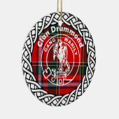 Scottish Clan Drummond Tartan und Wappen Keramik Ornament (Rechts)