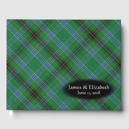 Scottish Clan Duncan Tartan Kariert Wedding Gästebuch (Vorderseite)