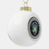 Scottish Clan Duncan Tartan und Wappen Keramik Kugel-Ornament (Links)