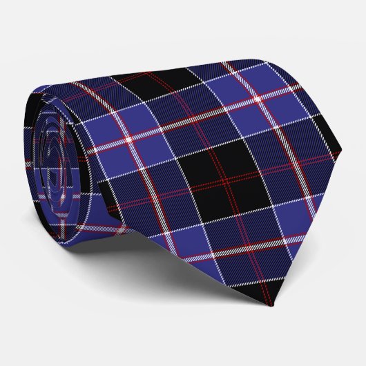 Scottish Clan Dunlap Tartan Kariert Krawatte (Gerollt)