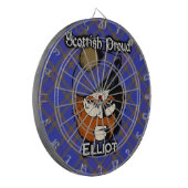 Scottish Clan Elliot Tartan Dartboard Dartscheibe (Vorderseite Links)