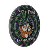 Scottish Clan Farquharson Tartan Dartboard Dartscheibe (Vorderseite Links)