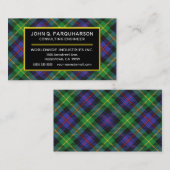 Scottish Clan Farquharson Tartan Kariert Visitenkarte (Vorne/Hinten)