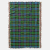 Scottish Clan Forsyth Forsythe Tartan Decke (Vorderseite Vertikal)