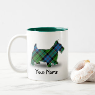 Scottish Clan Forsyth Tartan Scottish Terrier Zweifarbige Tasse