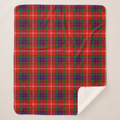 Scottish Clan Fraser von Lovat Tartan Kariert Sherpadecke (Vorderseite)