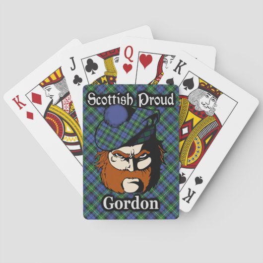 Scottish Clan Gordon Tartan Deck Spielkarten (Rückseite)
