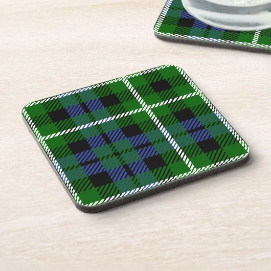 Scottish Clan Graham Tartan Kariert Getränkeuntersetzer (Linke Seite)