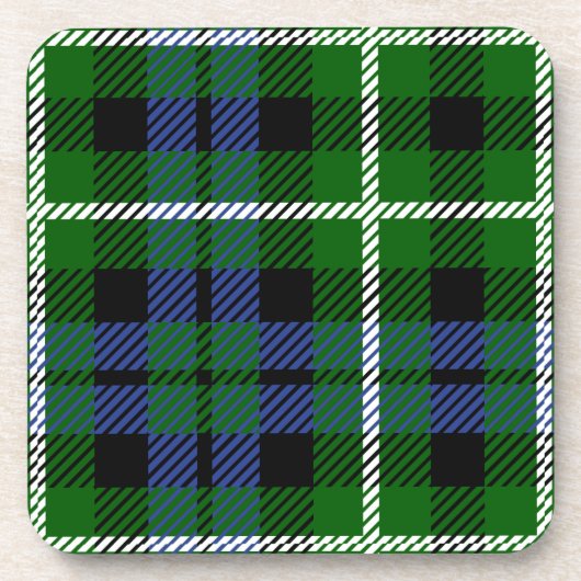 Scottish Clan Graham Tartan Kariert Getränkeuntersetzer (Vorderseite)